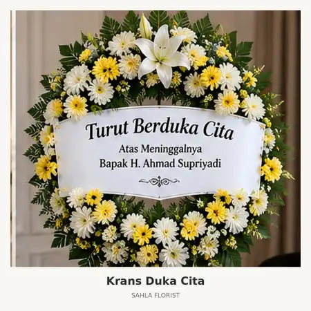 Krans Bunga Duka Sumur Bandung